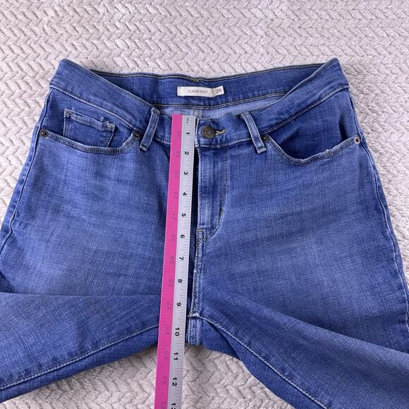 Levis Jeans Womens Size 6 Blue Mid Rise Bootcut 28x32 Stretch Med Wash Western - Picture 8 of 16